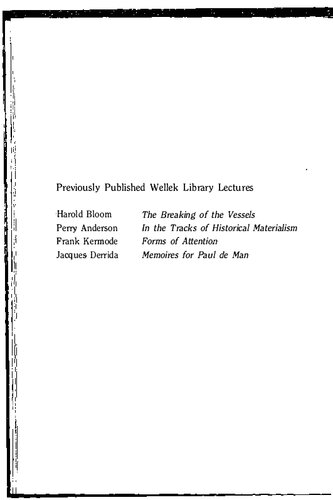 The Ethics of Reading: Kant, De Man, Eliot, Trollope, James and Benjamin