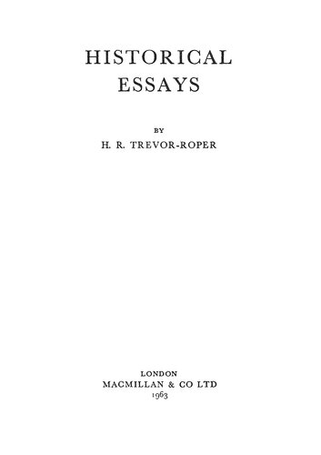 Historical Essays
