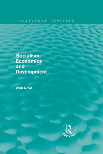 Socialism, Economics and Development