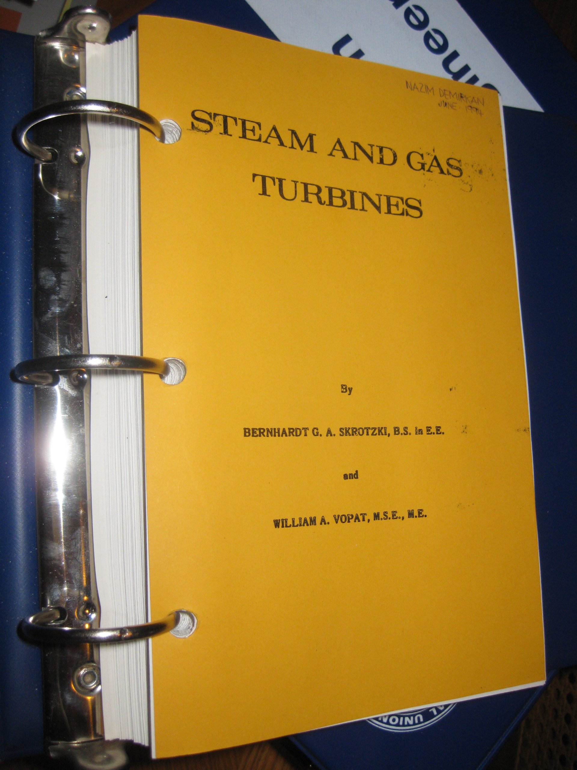 Steam and Gas Turbines