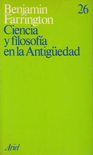 Ciencia y filosofía en la antigüedad