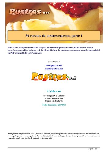 Recetas De Postres Caseros