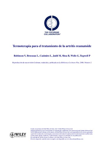 Termoterapia para el tratamiento de la artritis reumatoide