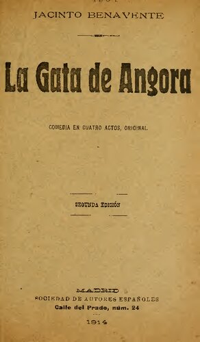 La gata de Angora : comedia en cuatro actos
