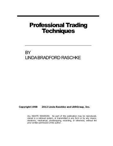 Professional Trading Techniques