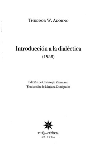 Introduccion A La Dialectica (1958)