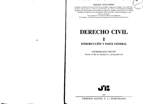 Derecho Civil I