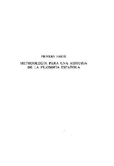 Historia Critica Del Pensamiento Español Vol I