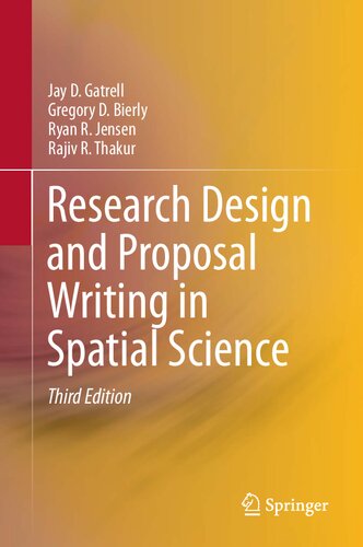 Research Design and Proposal Writing in Spatial Science