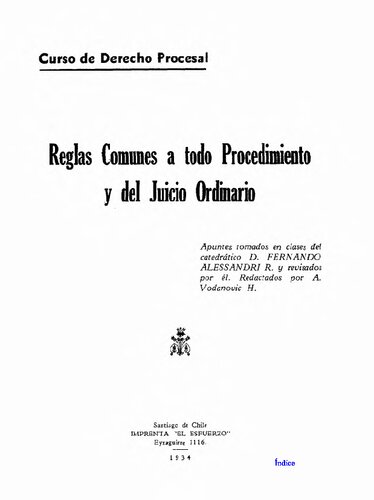 Curso De Derecho Procesal