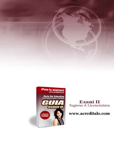 Guia De Examen Ingreso A Licenciatura Exani 2