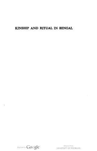 Kinship and ritual in Bengal : anthropological essays