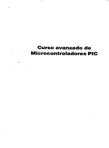 Curso Avanzado De Microcontroladores Pic