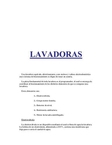 Curso De Reparacion De Lavadoras