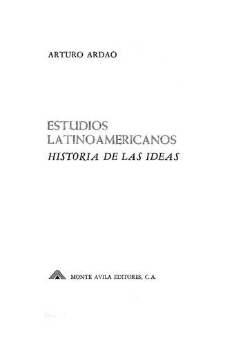 Estudios Latinoamericanos De Historias De Las Ideas