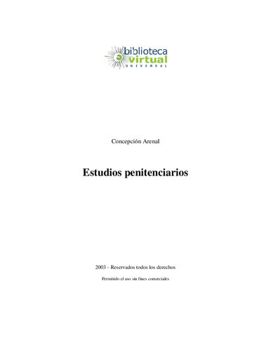 Estudios Penitenciarios