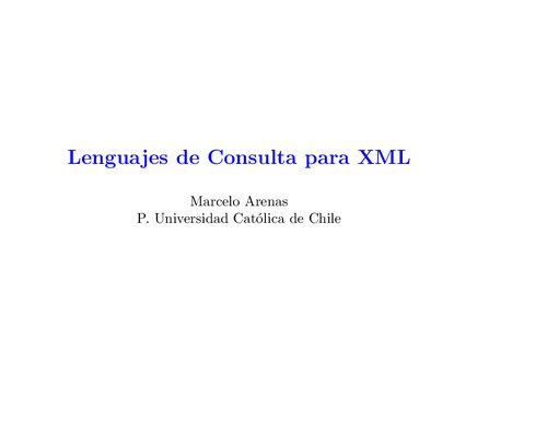 Lenguajes De Consulta Para Xml