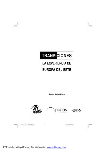 Transiciones - La Experiencia De Europa Del Este