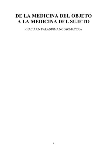 HACIA UNA MEDICINA