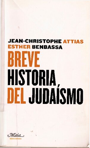 Breve Historia Del Judaismo