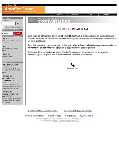 Curso De Contabilidad