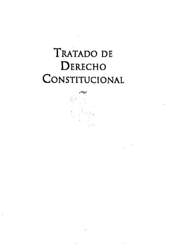 Tratado De Derecho Constitucional