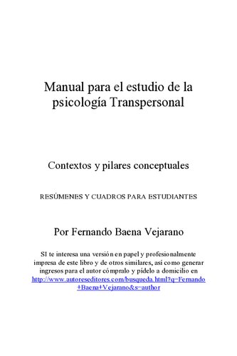Manual De Psicologia Transpersonal