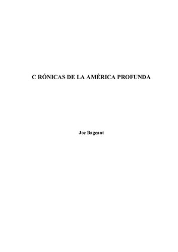 Crónicas de la América profunda