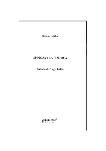 Spinoza Y La Politica