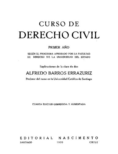 Curso de Derecho Civil