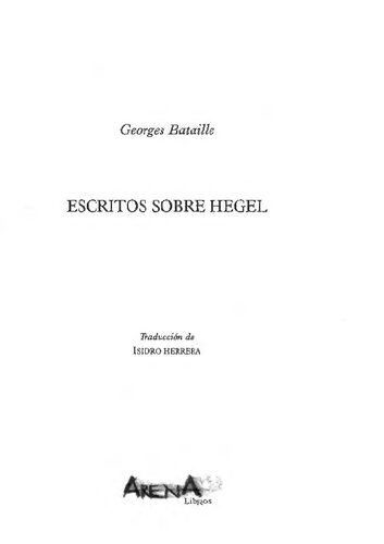 Escritos Sobre Hegel