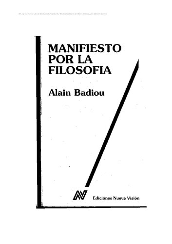 Manifiesto Por La Filosofia