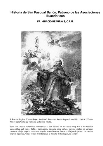 Historia de San Pascual Bailón, Patrono de las Asociaciones Eucarísticas