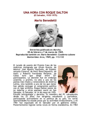 Benedetti, Mario-Una_hora_con_Roque_Dalton-_Entrevista_
