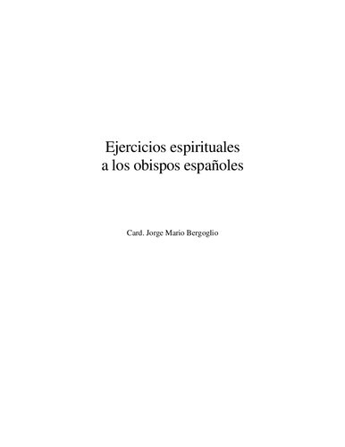 Ejercicios Espirituales A Los Obispos Espa�oles