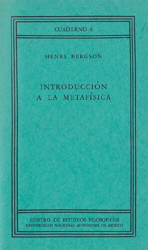 Introduccion A La Metafisica