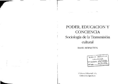Poder Educacion Y Conciencia