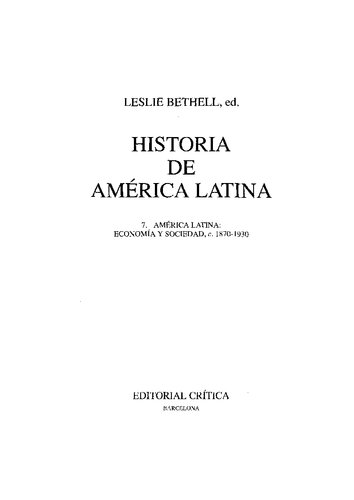 Historia De America Latina T 07