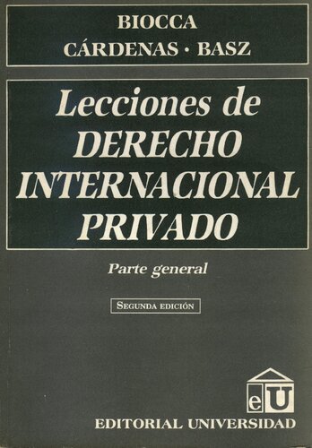 Lecciones De Derecho Internacional Privado