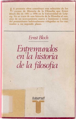 Entre Mundos En La Historia De La Filosofia