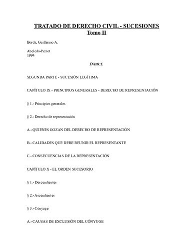 Tratado De Derecho Civil