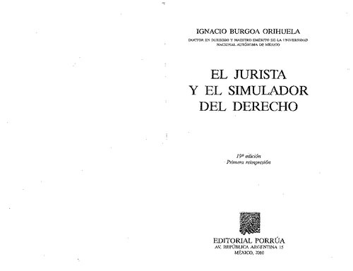 El Jurista Y El Simulador De Derecho