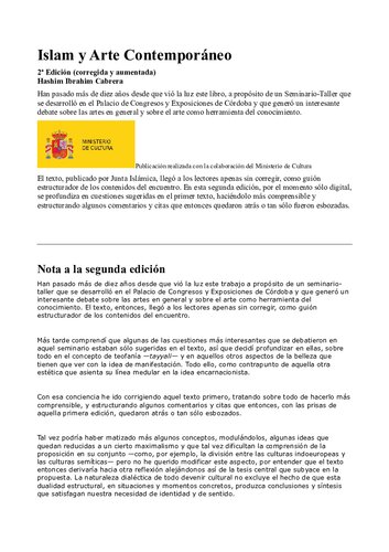 Islam Y Arte Contemporaneo