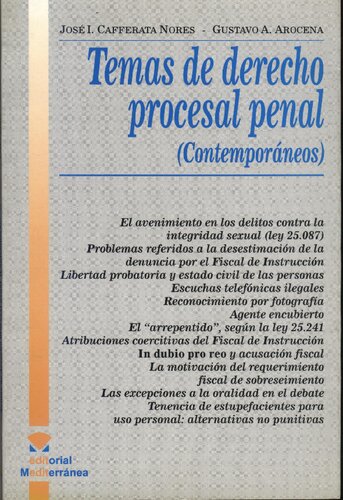 Temas De Derecho Procesal Penal (contemporaneos)