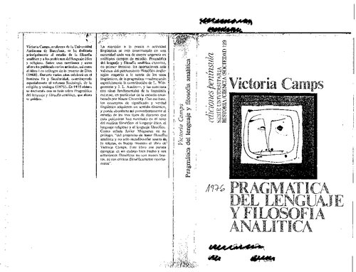 Pragmatica Del Lenguaje Y Filosofia Analitica