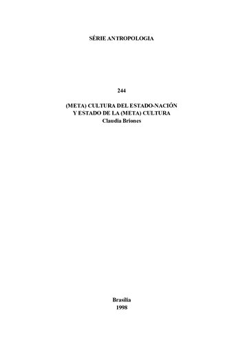 Meta Cultura Del Estado Nacion