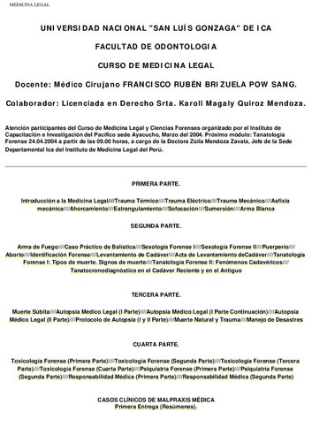Curso De Medicina Legal