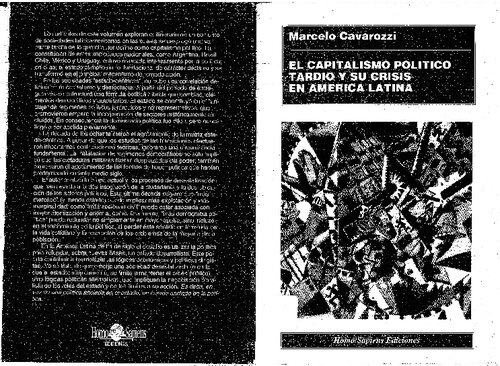 El Capitalismo Politico Tardio Y Su Crisis En A L