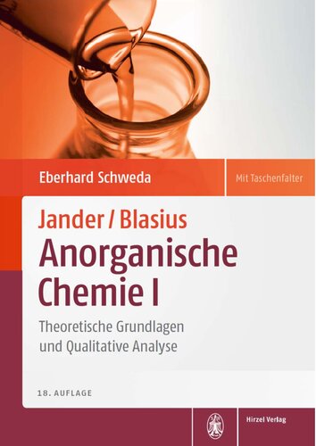 Jander/Blasius, Anorganische Chemie I: Theoretische Grundlagen und Qualitative Analyse