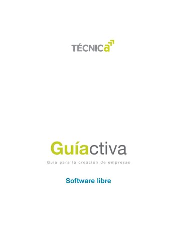 Guiactiva Tecnica  Software Libre